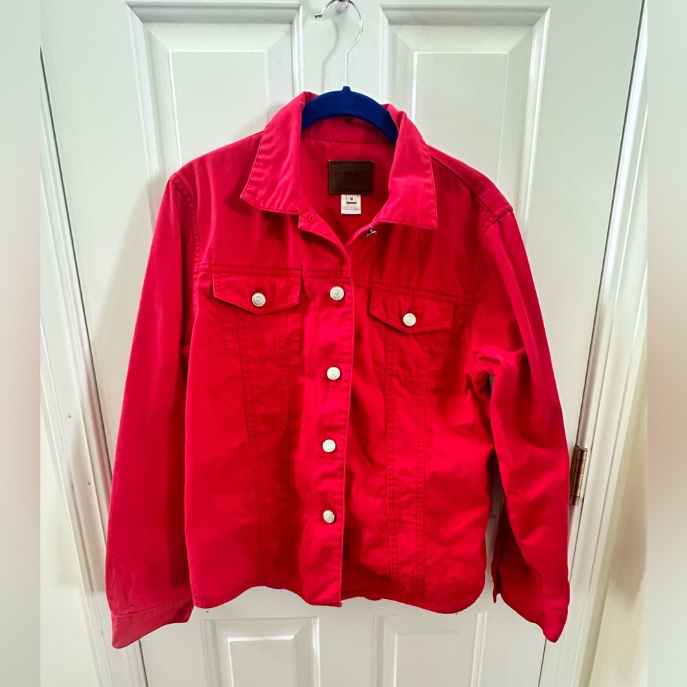 Pendleton Red Jacket Size Medium Button Up - image 2